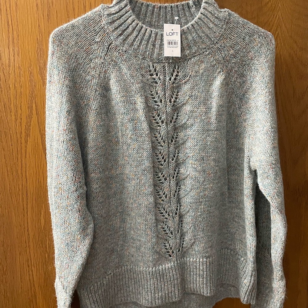 Loft Blue Multicolor Sweater